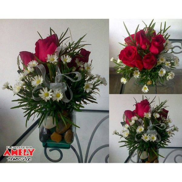 Rosas en Base Cristal